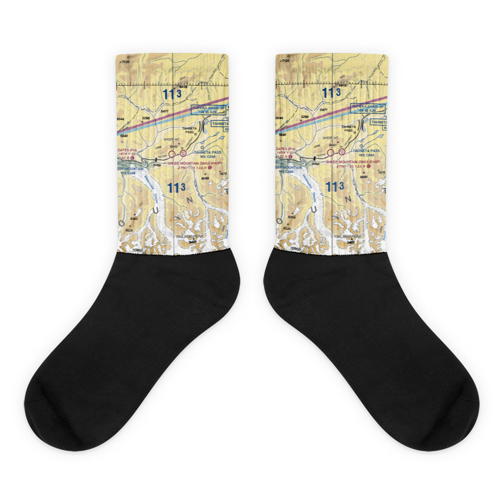 Sheep Mountain Airport (SMU) VFR Sectional Socks 