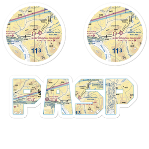 Sheep Mountain Airport (SMU) VFR Sectional Sticker Pack