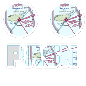 St Paul Island Airport (SNP) VFR Sectional Sticker Pack