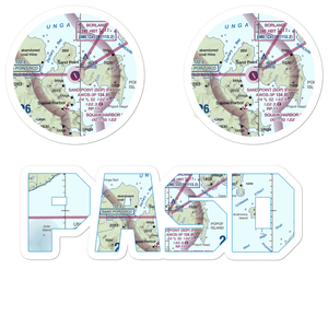 Sand Point Airport (SDP) VFR Sectional Sticker Pack