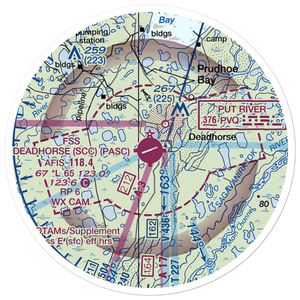 Deadhorse Airport (SCC) VFR Sectional Sticker (20 mile)