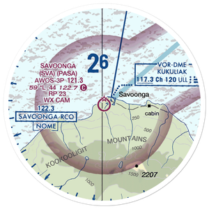 Savoonga Airport (SVA) VFR Sectional Sticker (20 mile)