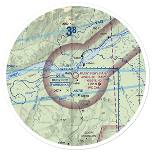 Ruby Airport (RBY) VFR Sectional Sticker (30 mile)