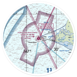 Point Hope Airport (PHO) VFR Sectional Sticker (30 mile)