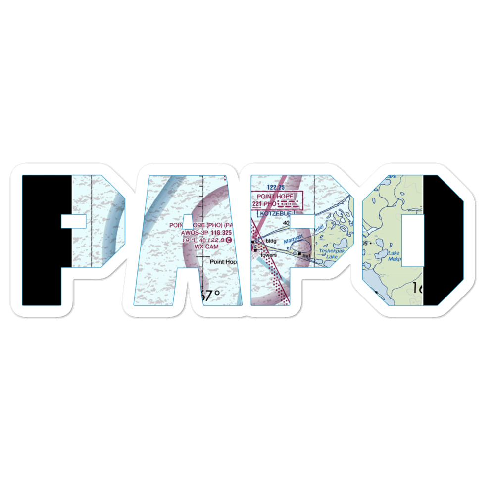 Point Hope Airport (PHO) VFR Sectional Sticker 