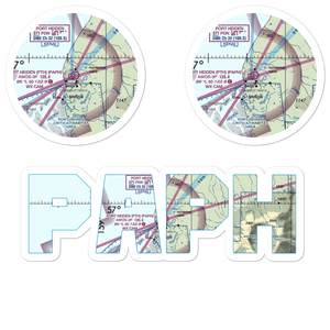 Port Heiden Airport (PTH) VFR Sectional Sticker Pack