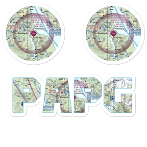 Petersburg James A Johnson Airport (PSG) VFR Sectional Sticker Pack