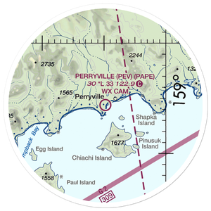 Perryville Airport (PEV) VFR Sectional Sticker (20 mile)