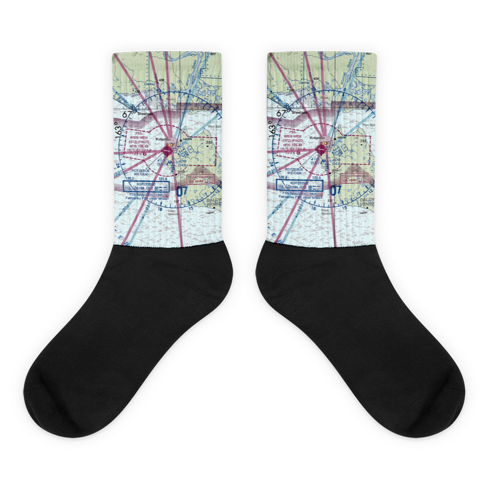 Ralph Wien Memorial Airport (OTZ) VFR Sectional Socks 