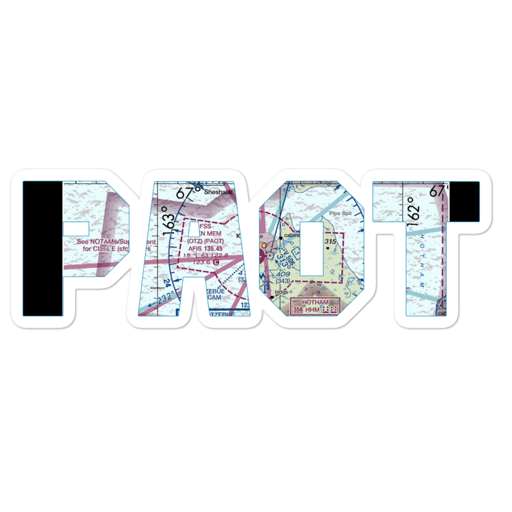 Ralph Wien Memorial Airport (OTZ) VFR Sectional Sticker 