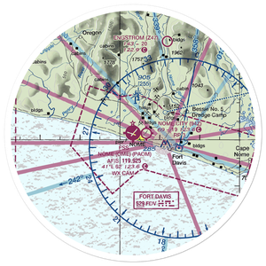 Nome Airport (OME) VFR Sectional Sticker (30 mile)