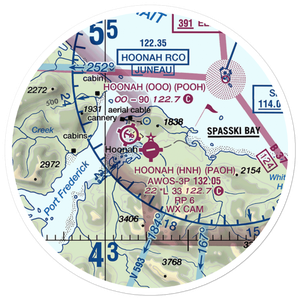 Hoonah Airport (HNH) VFR Sectional Sticker (20 mile)