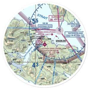 Hoonah Airport (HNH) VFR Sectional Sticker (30 mile)