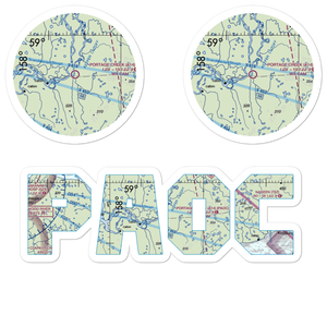 Portage Creek Airport (A14) VFR Sectional Sticker Pack