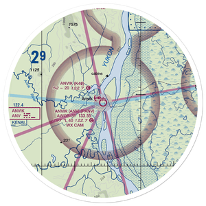 Anvik Airport (ANV) VFR Sectional Sticker (30 mile)