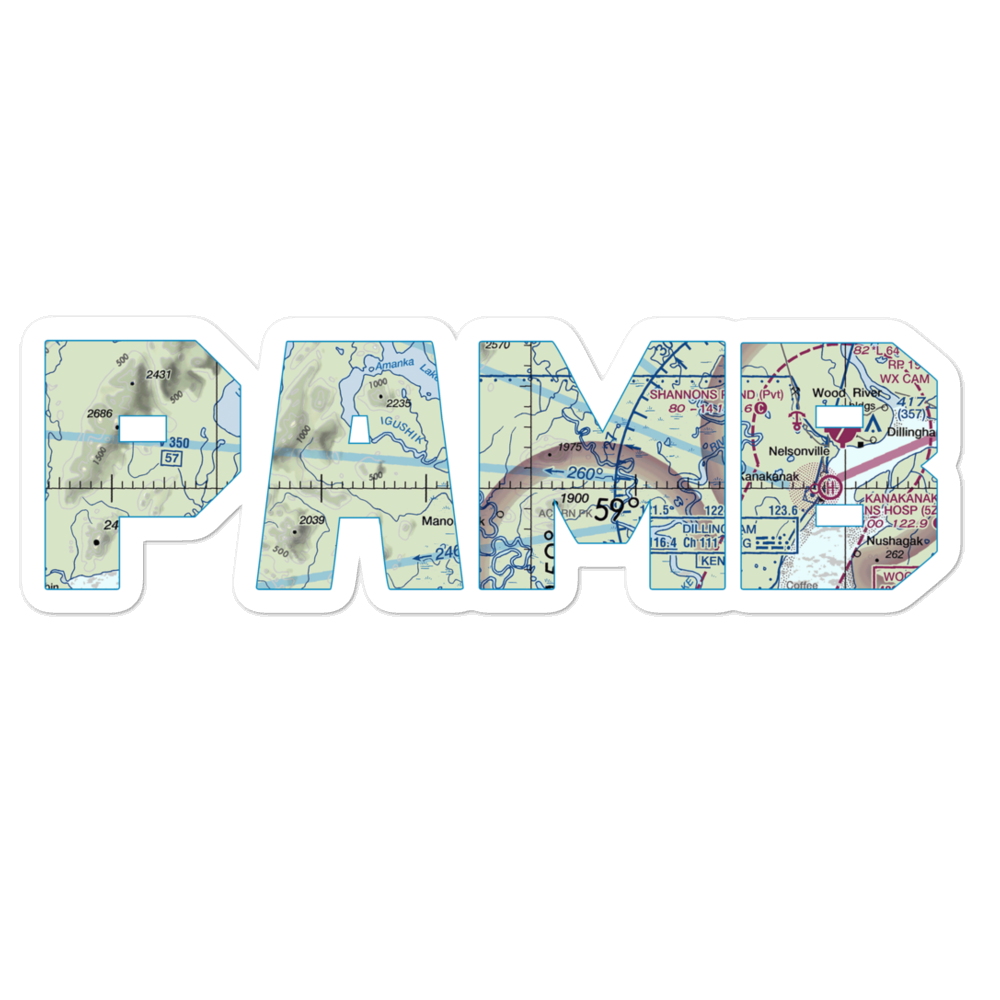 Manokotak Airport (MBA) VFR Sectional Sticker 