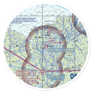Alpine Airstrip (DQH) VFR Sectional Sticker (30 mile)