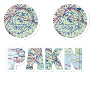 King Salmon Airport (AKN) VFR Sectional Sticker Pack
