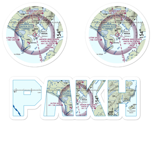 Akhiok Airport (AKK) VFR Sectional Sticker Pack