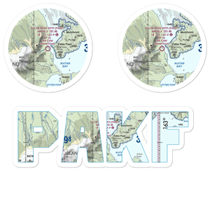 False Pass Airport (KFP) VFR Sectional Sticker Pack