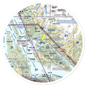 Juneau International Airport (JNU) VFR Sectional Sticker (30 mile)