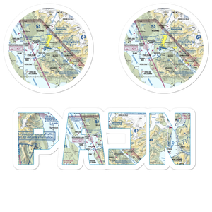 Juneau International Airport (JNU) VFR Sectional Sticker Pack