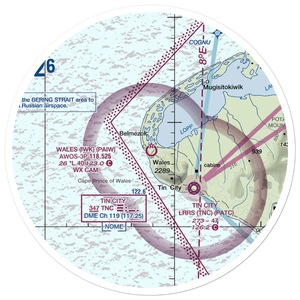 Wales Airport (IWK) VFR Sectional Sticker (30 mile)