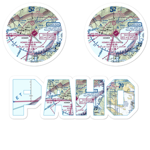 Homer Airport (HOM) VFR Sectional Sticker Pack