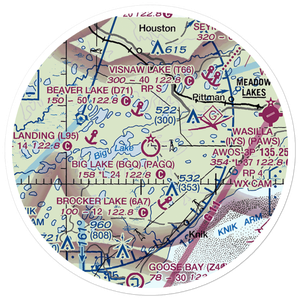 Big Lake Airport (BGQ) VFR Sectional Sticker (20 mile)