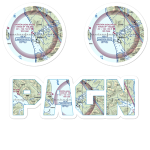 Angoon Seaplane Base (AGN) VFR Sectional Sticker Pack