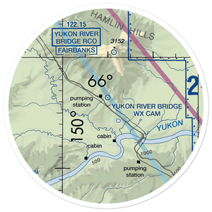 Five Mile Airport (FVM) VFR Sectional Sticker (20 mile)