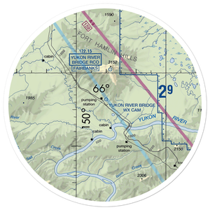 Five Mile Airport (FVM) VFR Sectional Sticker (30 mile)