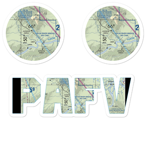 Five Mile Airport (FVM) VFR Sectional Sticker Pack