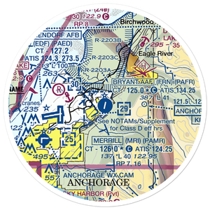 Bryant Army Heliport (FRN) VFR Sectional Sticker (20 mile)
