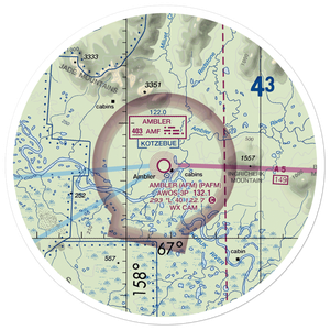 Ambler Airport (AFM) VFR Sectional Sticker (30 mile)