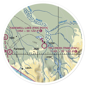 Farewell Lake Seaplane Base (FKK) VFR Sectional Sticker (20 mile)