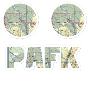 Farewell Lake Seaplane Base (FKK) VFR Sectional Sticker Pack