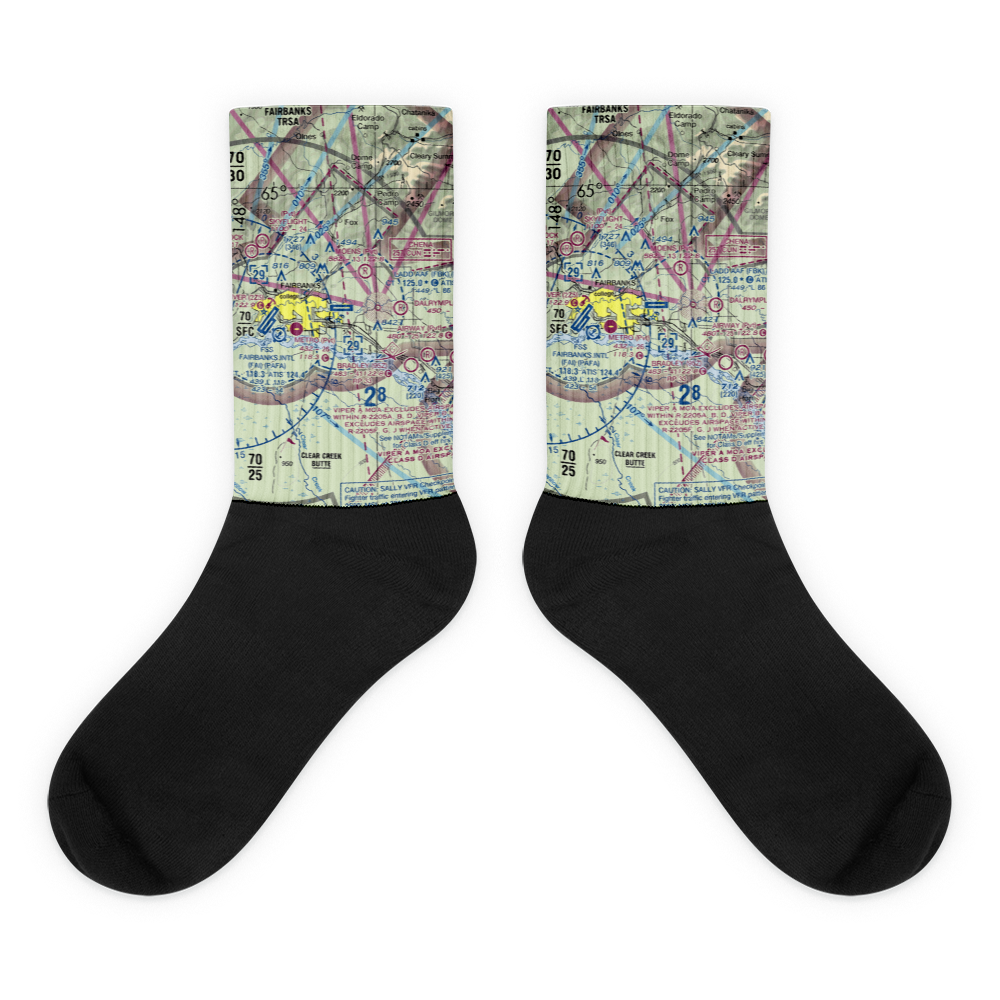 Ladd AAF Airfield (FBK) VFR Sectional Socks 