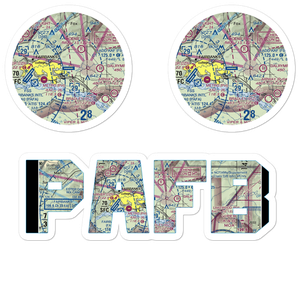 Ladd AAF Airfield (FBK) VFR Sectional Sticker Pack