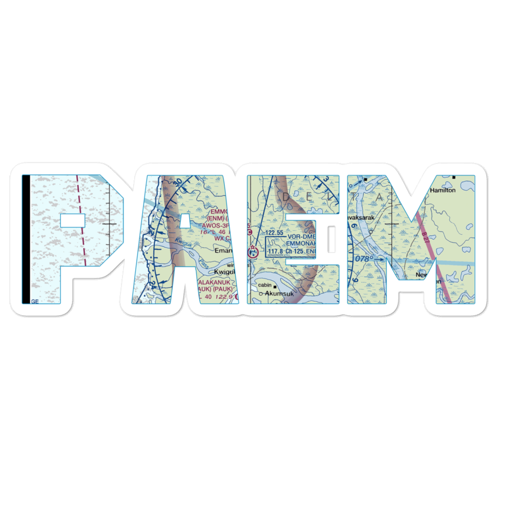 Emmonak Airport (ENM) VFR Sectional Sticker 