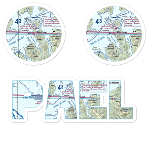 Elfin Cove Seaplane Base (ELV) VFR Sectional Sticker Pack