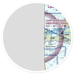 Cape Newenham LRRS Airport (EHM) VFR Sectional Sticker (20 mile)
