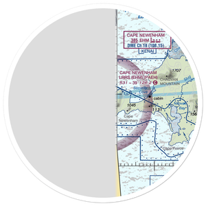 Cape Newenham LRRS Airport (EHM) VFR Sectional Sticker (30 mile)