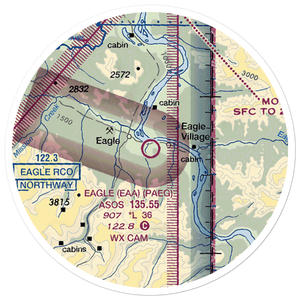 Eagle Airport (EAA) VFR Sectional Sticker (20 mile)