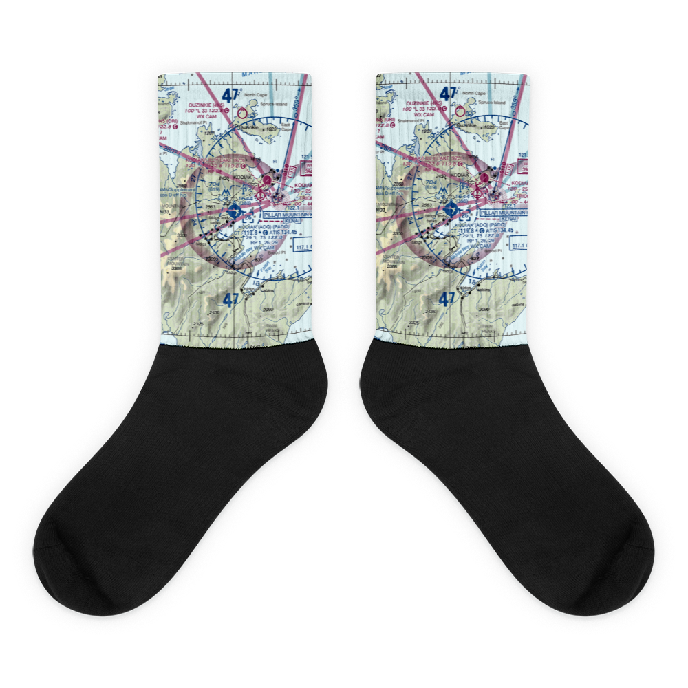 Kodiak Airport (ADQ) VFR Sectional Socks 
