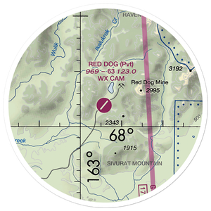 Red Dog Airport (DGG) VFR Sectional Sticker (20 mile)