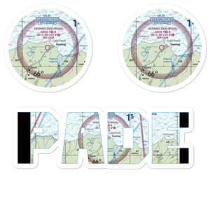 Deering Airport (DEE) VFR Sectional Sticker Pack