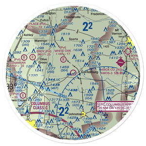 Chapman Memorial Field (6CM) VFR Sectional Sticker (30 mile)
