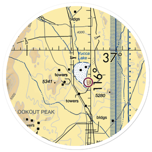 Yucca Airstrip (UCC) VFR Sectional Sticker (20 mile)