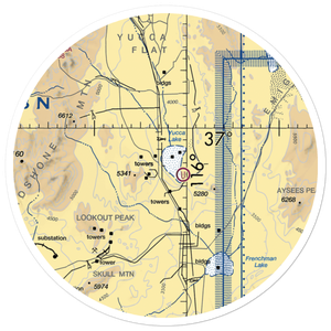Yucca Airstrip (UCC) VFR Sectional Sticker (30 mile)